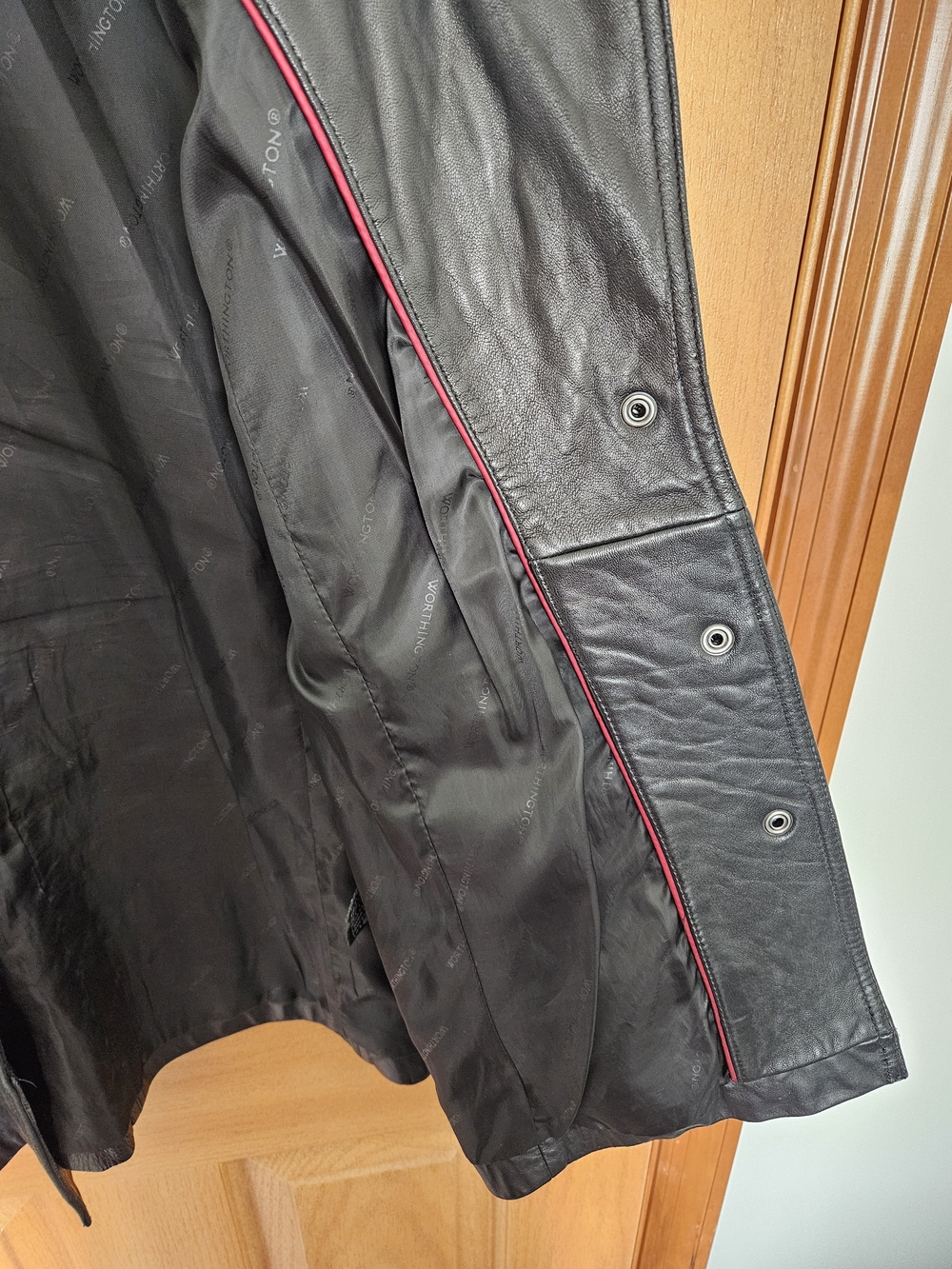 Worthington Black Leather Women's Jacket with Belt - Picture 14 of 16